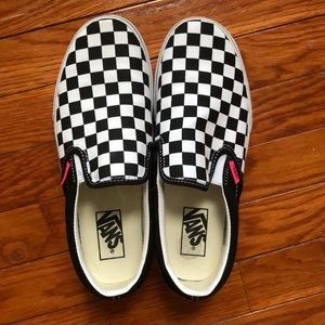 Platform checkered Vans